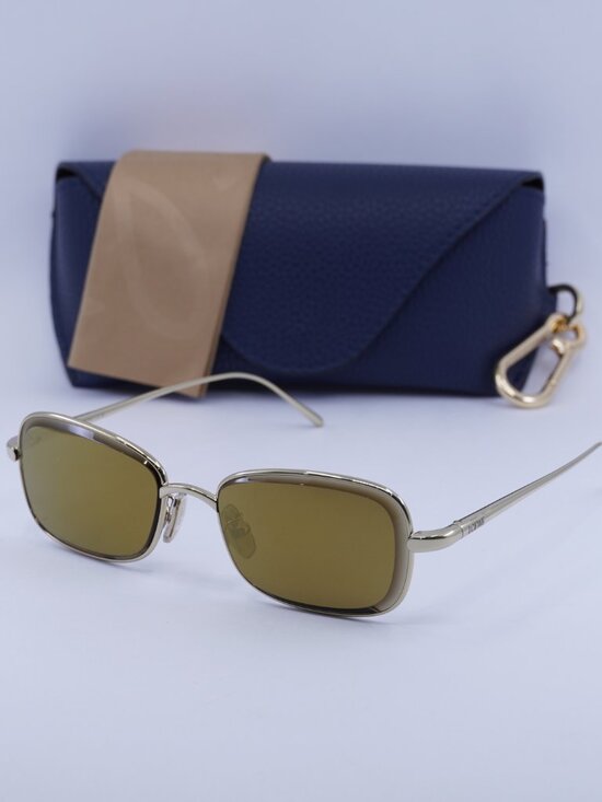 Loewe LW40159U 32G Rectangle Sunglasses – Yellow/Yellow Mirror main image 5